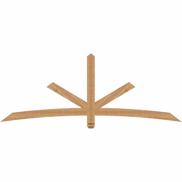 Ekena Millwork Alberta Smooth Timber Gable Bracket, Western Red Cedar, 84"W x 31"H x 1 1/2"D x 3 1/2"F, 9/12 Pitch GBW084X31X0204ALB00SWR - main